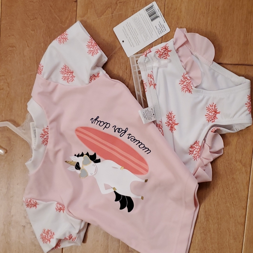 2 piece rashguard set by Hudson Baby
